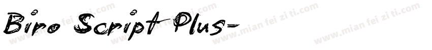 Biro Script Plus字体转换